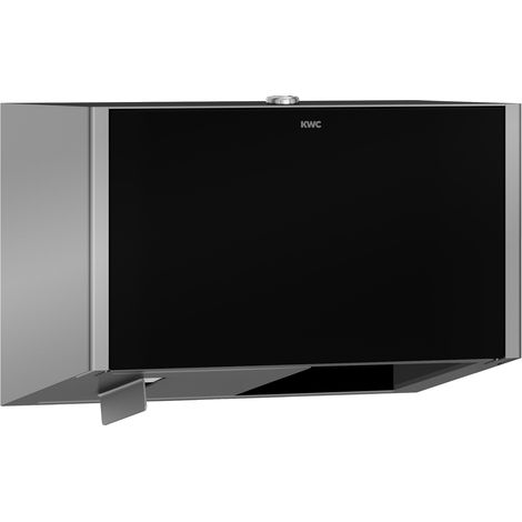 KWC AR WC-Doppelrollenhalter, EXOS, Edst., 280x193x147 mm, AP, Front ESG schwarz