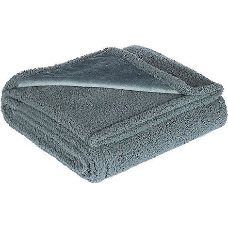 Couverture imperméable et résistante aux éclaboussures pour couples, grise, 71 x 100 cm