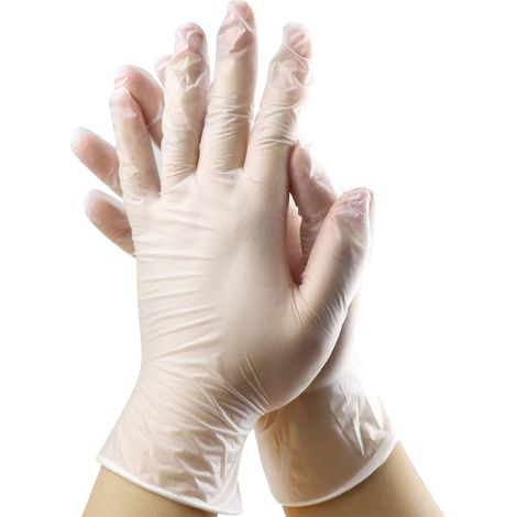 Einweghandschuhe aus TPE – puderfrei – transparent – für medizinische Zwecke, Haushalt, Küche, Labor und Gastronomie – 100er-Packung (1/5)