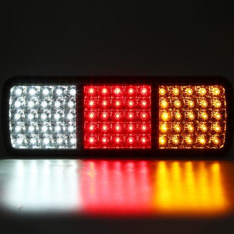 Feu arrière LED 12V 75 lampes pour remorque camion - Stop, clignotant, recul (1/5)