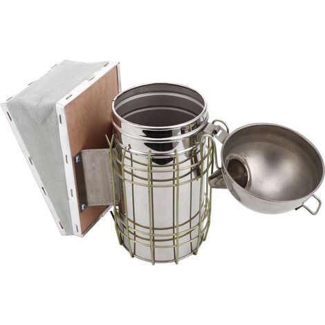 Enfumoir, kit d'apiculture, transmetteur, pulvérisateur, acier inoxydable avec protection thermique (1/5)