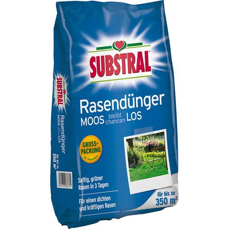 SUBSTRAL® Rasendünger MOOS bleibt chancenLOS für bis zu 350 m² - 10,5 kg (1/5)