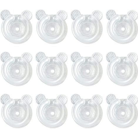 Bettbezugclips, 12 Stück, transparente Bettdeckenclips aus Kunststoff