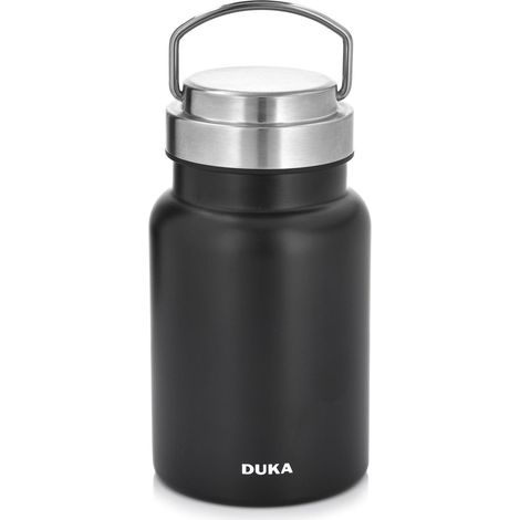 Fiambrera térmica para sopa de 520 ml, color negro, con asa plegable (Resa Duka) (1/5)