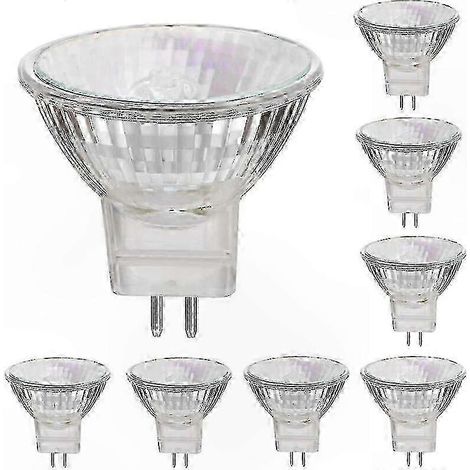 GU4 12V 35W Halogène Ampoules, Blanc Chaud 2800K, Variateur Compatible, Lot de 8 Spots (1/5)