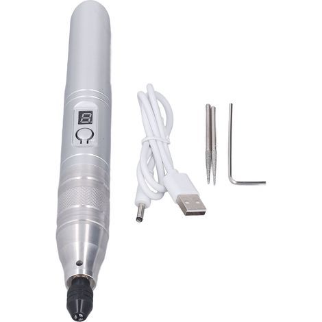Stylo de Meulage électrique, Stylo de Meulage électrique 3500-13000r par Min 3,7 V Micro Graveur Gravure Gravure Kit d'Outils de Bricolage pour Machines et Outils de Gravure. (1/5)