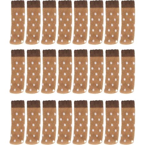 Protectores para patas de sillas (24 unidades): goma de doble capa, silenciosa y resistente a los arañazos, para suelos duros y alfombras.