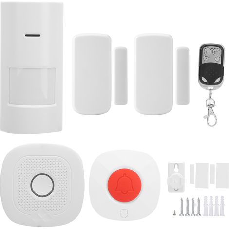 Alarme infrarouge de sécurité, capteur magnétique de porte, sonnette avec télécommande compatible Tuya, prise UE 100-240V. (1/5)