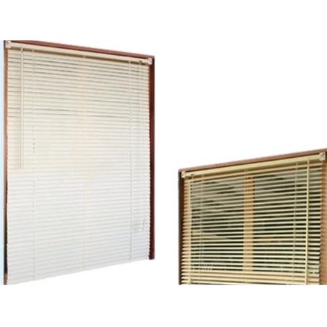 Tenda Veneziana Mod. Ventana In Plastica Colore Crema 120x250 Cm.