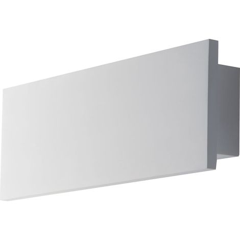 "Applique LED ORTISEI in gesso bianco verniciabile 8W 4000K 22 cm."