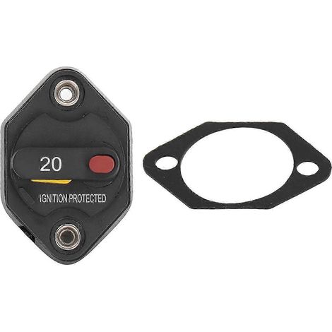Disjoncteur fusible étanche 32V 20A avec bouton de réinitialisation manuelle pour camping-car, protection contre les surcharges (1/5)