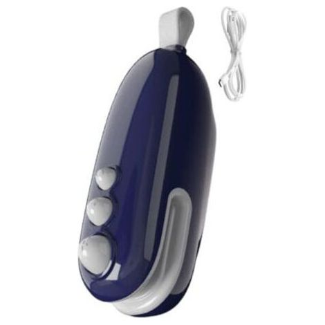 royaluxe-Mini Scelleur,Portable Scelleuse pour Sacs Scelleur Thermique 2 en 1 avec Cutter Coupe Et Scelle Les Sacs Plastiques,Rechargeable Scellant Alimentaire avec Cable USB,Scellant Magnétique (Bleu (1/5)