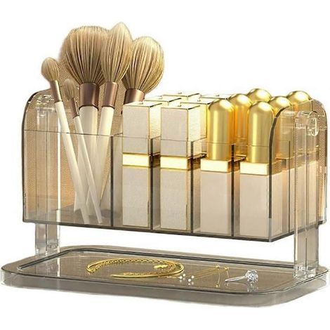 Aufbewahrungsbox für Kosmetikartikel am Schreibtisch, Organizer für Make-up-Pinsel (1/5)