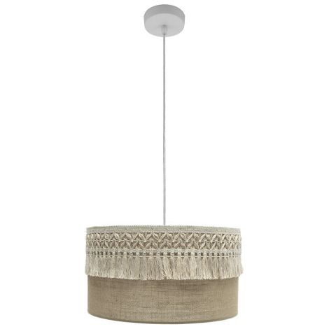 FABRILAMP AKUNADECOR Pendelleuchte mit Schirm De Sack mit Posamenten Ekaterina De (1/2)