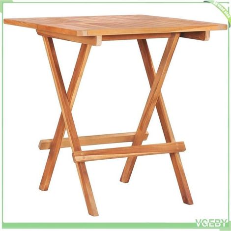 Ensemble de bistro pliable 3 pcs - FAFEICY - 48997 - Bois de teck massif - Pliable - 2 personnes (1/5)