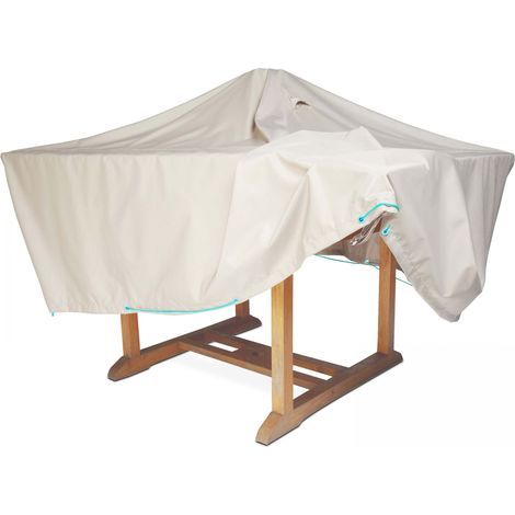 Housse salon de jardin 170 x 110 cm – Housse imperméable et déperlante – 2 aérateurs pour éviter condensation – Système Pop'up pour écoulement – Cov'Up (1/5)