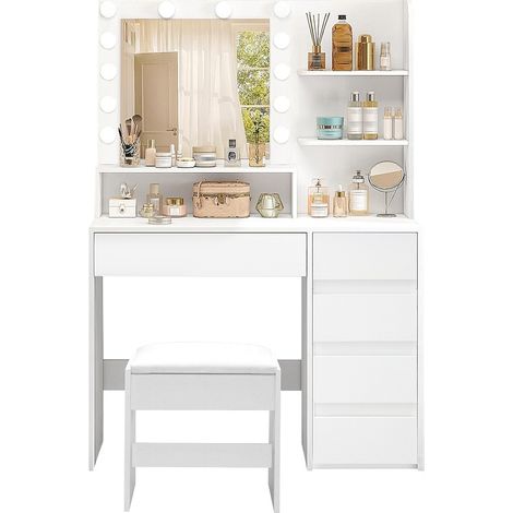 Aga Tavolo da toeletta con specchio e illuminazione + sgabello MRDT16 (1/4)