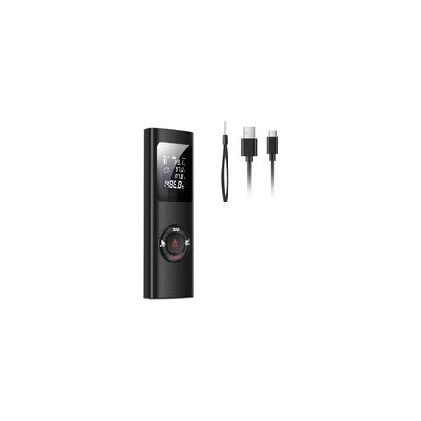 LR01, Télémètre Laser 60m, Portable, Numérique, Mesure Distance, Surface, Volume, Fonction Pythagore, IP54, LCD Rétro-éclairage, Rechargeable USB