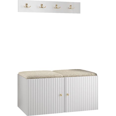 Conjunto para recibidor Hartford 384, Abriamo 3, 0x0x0cm, MDF, Aglomerado laminado, Tapiz, Colocada, Montada en la pared