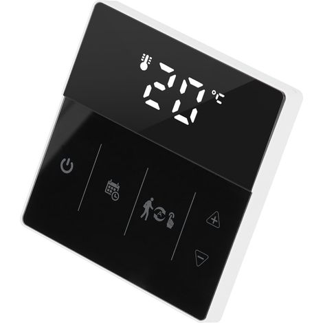 Thermostat mural HY609WIFI-WE WW, régulateur de température de chauffage 110-250V (noir) (1/5)