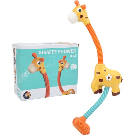Tête de douche girafe pour bain bébé, jouet d'eau amusant et jouet de pulvérisation pour le bain (1/5)