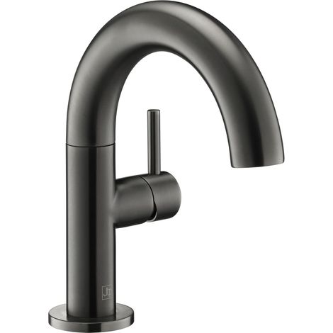 JTP Vos Side Lever Basin Mixer Tap - Brushed Black (1/2)