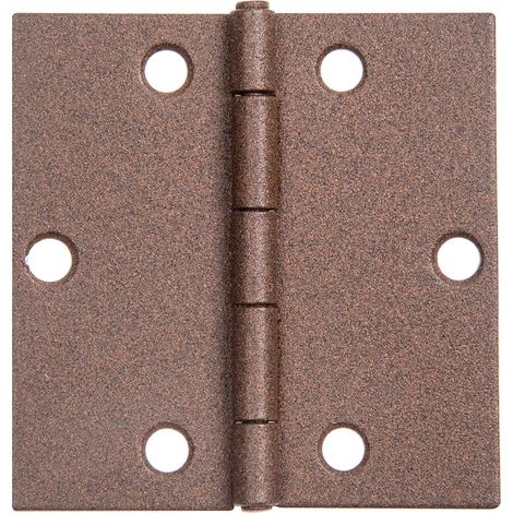 Charnière carrée couleur rouille à couche duplex taille 60 x 60 x 1 mm (1/5)
