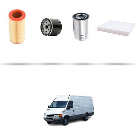Kit tagliando 4 filtri compatibile con Iveco Daily III 29-14 2.3 Turbo 100kw dal 2005 (1/5)
