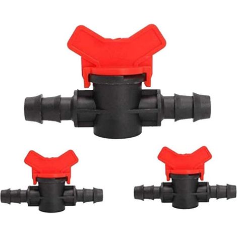8/12 Kapillarverschraubungen, 8 mm gerader Verbinder, 912 Rohrverriegelungs-T-Stück, Zubehör für Mikrosprinkler-Tropfbewässerung, Reduzierkappe. (1/5)
