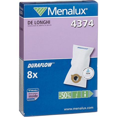 Menalux 4374 8x sacchi microfibra scopa aspirapolvere Karisma XL3000 XL3010