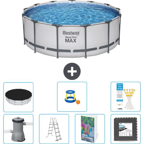 Bestway Piscina Bestway Steel Pro MAX Rotonda - 427x84 cm - 8-pezzi  S525 (1/4)