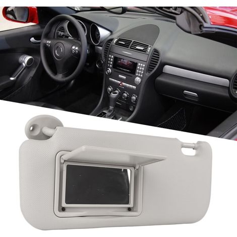 Jeffergarden Pare-soleil de voiture gauche cté conducteur gris durable haute dureté pare-soleil avec remplacement de miroir de courtoisie pour Levin COROLLA 14 à 19