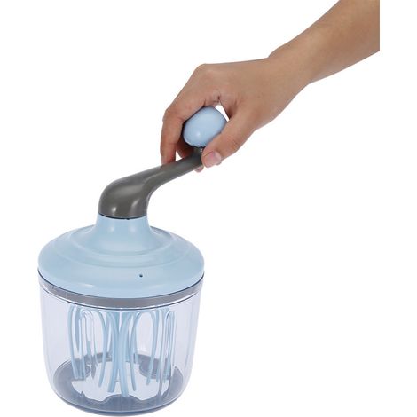Multifunktionaler Hand-Schneebesen, praktischer Eierquirl für die Küche, 1100 ml Fassungsvermögen (1/5)