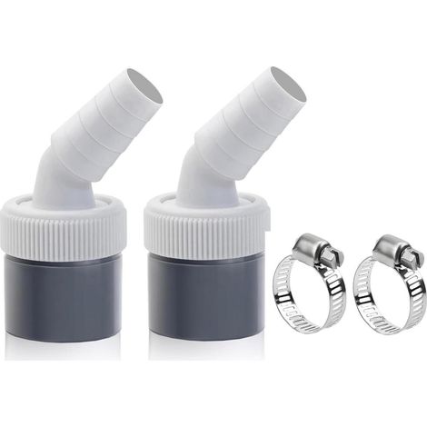 Conector en Y para lavadora y lavavajillas, con abrazadera para manguera de desagüe de 40 mm de diámetro (0,74"-0,95").