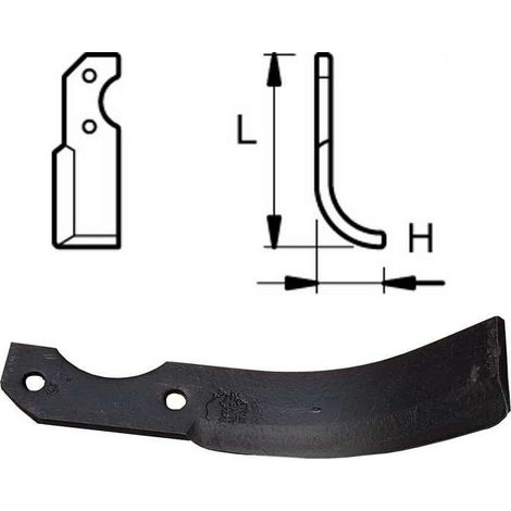 Marteau broyeur droite L 220 H 70 adaptable BRUMITAL (Lot de 2) (1/2)