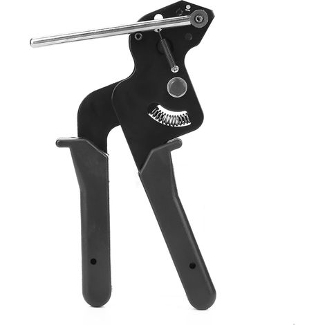 Pistolet à colliers de serrage noir, serre-câbles en acier inoxydable, outil de coupe automatique