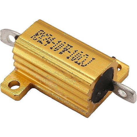 Résistance bobinée haute puissance 10 Ω 10 W, boîtier en aluminium, pour applications électriques (1/5)