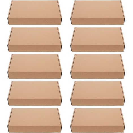 Lot de 10 boîtes d'expédition, conteneurs d'emballage pour l'emballage des petites entreprises (1/5)