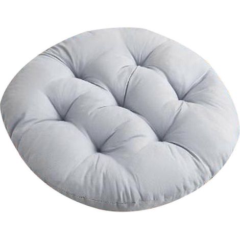 Coussin de chaise rembourré et respirant, accessoire polyvalent et doux pour chaises de jardin et salon.-Silver Gray (1/5)
