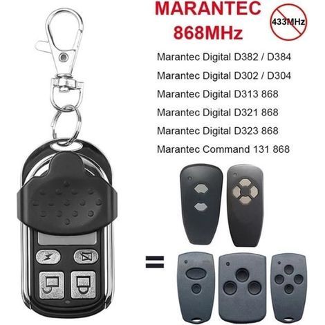 Télécommande Marantec Digital 868 MHz 433mhz pour porte de garage émetteur commande de garage (1/4)