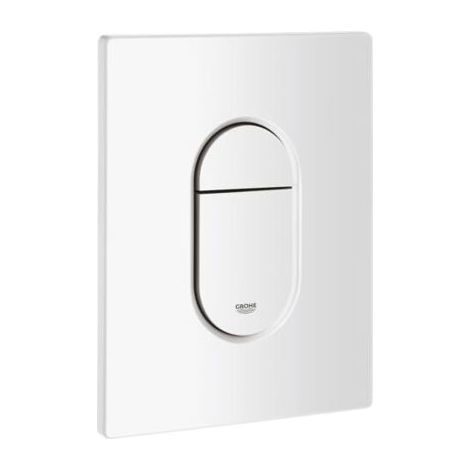 Plaque de commande de chasse d'eau Grohe 38844SH0 Arena Cosmopolitan, double chasse, blanche (1/3)