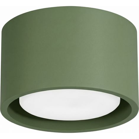 Plafoniere MODO verde oliva 10x6x10cm Alluminio Sollux (1/5)