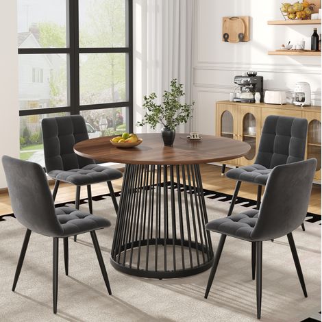 Tisch Esstisch Küchentisch 80 cm Marmoroptik OKMYHOME (1/5)