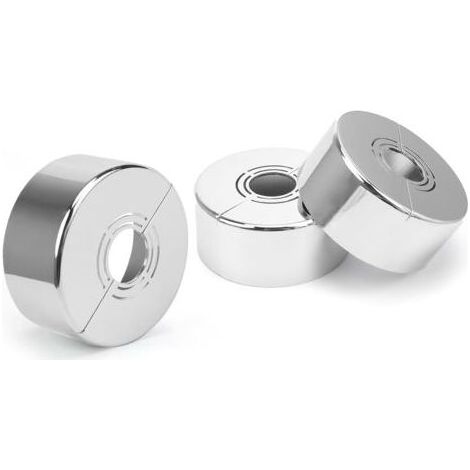 3-teilige Armaturenrosette, Duscharmaturrosette, 3 Größen in 1, Heizkörperrohrabdeckung passend für Durchmesser von 20 mm / 25 mm / 33 mm, zur Armaturendekoration