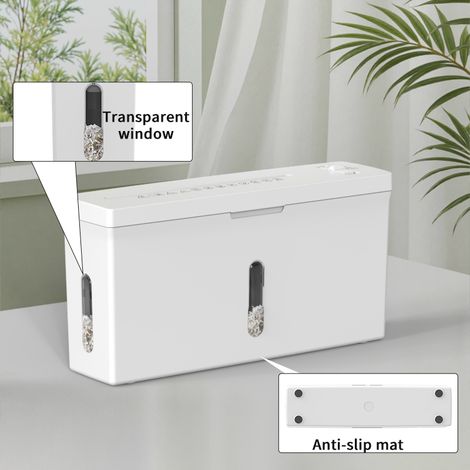 Destructeur de documents haute sécurité P-5, fonctionnement silencieux (56 dB), coupe en bandes de 2 feuilles, bac à déchets amovible de 4 litres (1,05 gallon), conception électrique compacte, protect