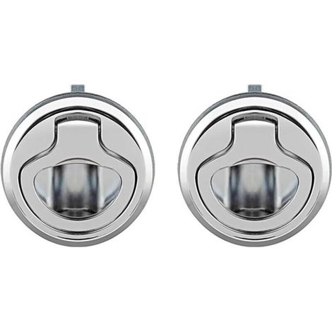 Loquet de trappe affleurant en allide zinc, 2 pièces, verrou de loquet de trappe de porte affleurante pour camping-car de bateau