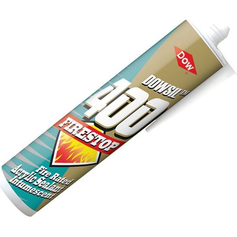 Dowsil Firestop 400 Intumescent Acrylic Sealant - White, 380ml