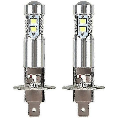 Lot de 2 ampoules LED H1 pour phares de voiture, 100 W, 6000 K, pour feux de brouillard. (1/5)