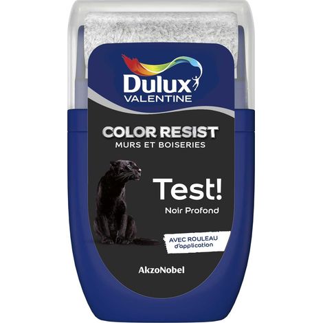 Testeur couleur Noir Profond 30 mL - Peinture Color Resist - Dulux Valentine