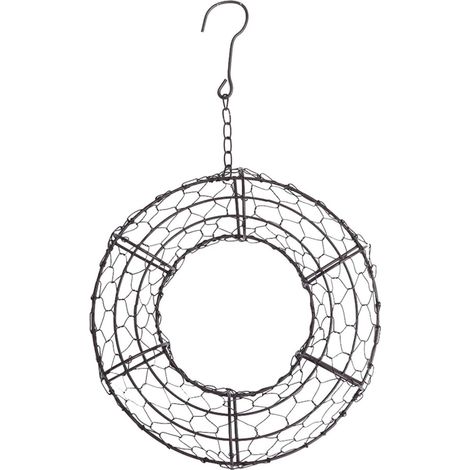 Support robuste rond en fer noir pour plantes succulentes, idéal la décoration de maison et du bar (1/5)